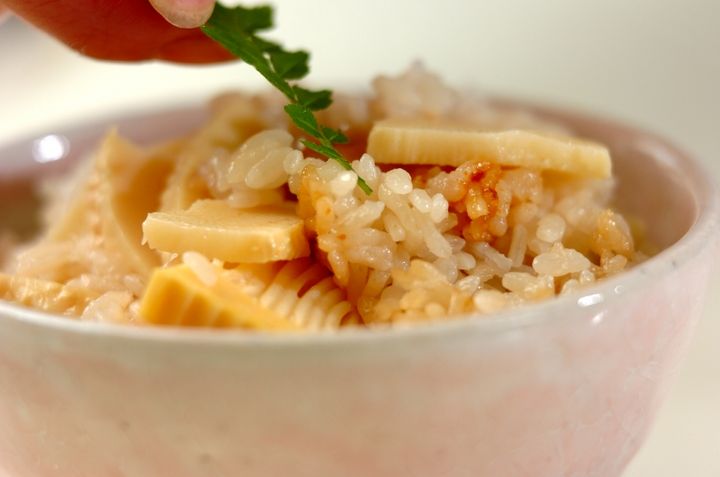 タケノコご飯の作り方2