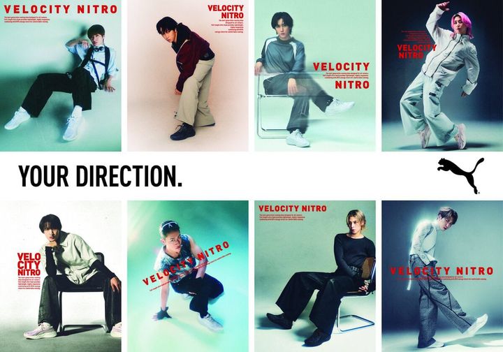 テーマは“自分のままで行こう”。キャンペーンでは、Snow Manがランニングスタイルシューズの「VELOCITY NITRO 4」と「DARTER PRO 2」を着用して登場。メンバーそれぞれの個性や動きを通して、自分らしく前へ進む姿を描いたビジュアルとムービーが、新商品取扱店舗と特設サイトで公開される。