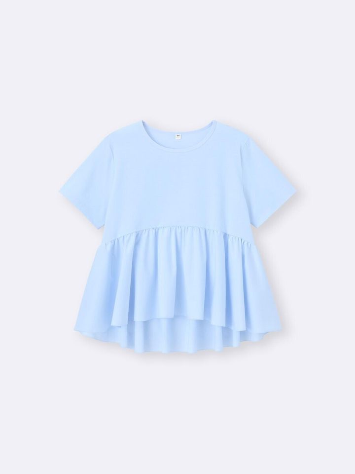 GUの布帛コンビネーションT