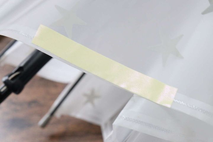 貼って洗える反射ラベル（パステル・オーロラ系） 貼り付け