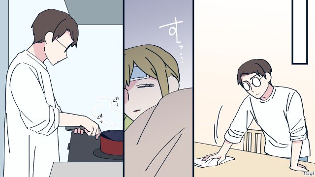 発熱した妻に「良くなったら、また完璧にすればいい」…テキパキ家事をこなした几帳面夫の言葉がプレッシャーになった話