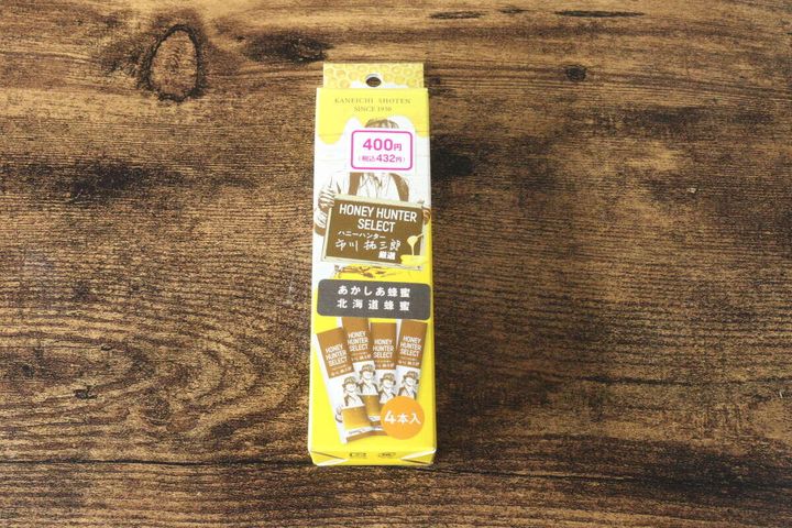 ダイソーのあかしあ蜂蜜のパッケージ