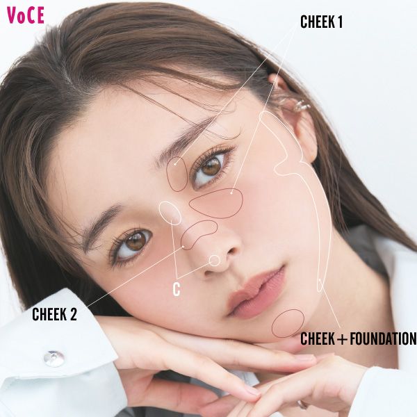 田鍋梨々花さん CHEEK 1 CHEEK 2 CHEEK＋FOUNDATION