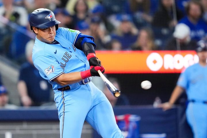 ブルージェイズ・岡本和真（C）Getty Images