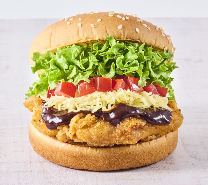 パクチーチキンバーガー カオマンガイ リーフレタス