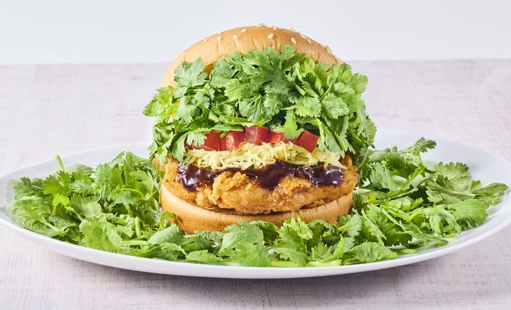 パクチーチキンバーガー カオマンガイ 5倍