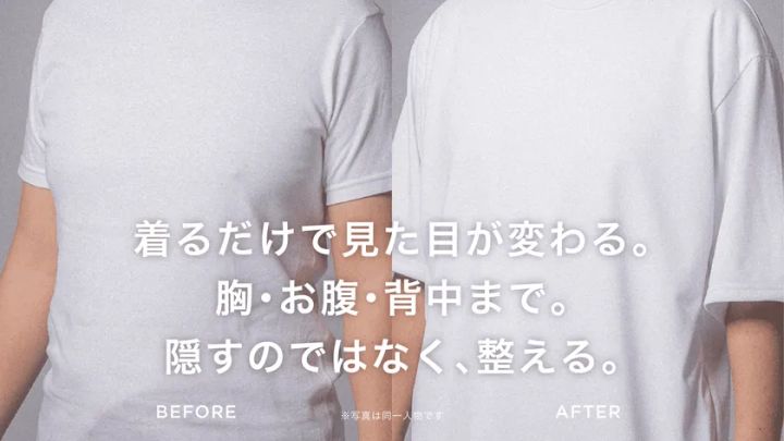 男性の体型悩みに向き合うputtyのメインビジュアル