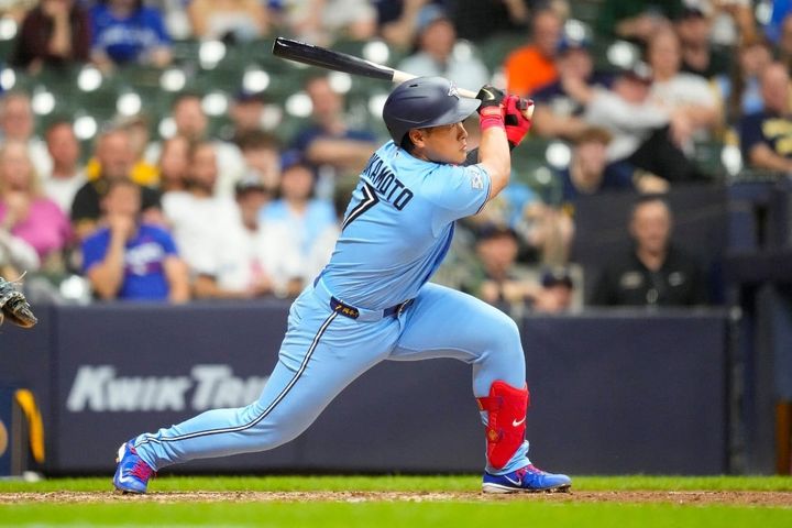 ブルージェイズ・岡本和真（C）ロイター