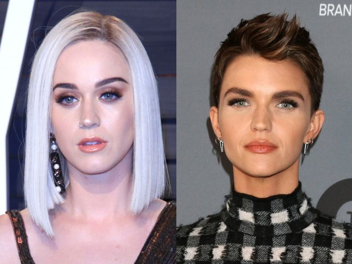 （左から）ケイティ・ペリー、ルビー・ローズ （C）AFLO width=