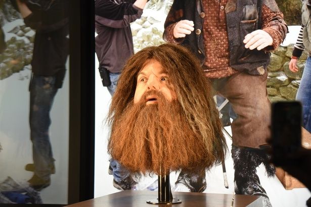 アニマトロニクス制のハグリッドの特製マスク 撮影：ソムタム田井