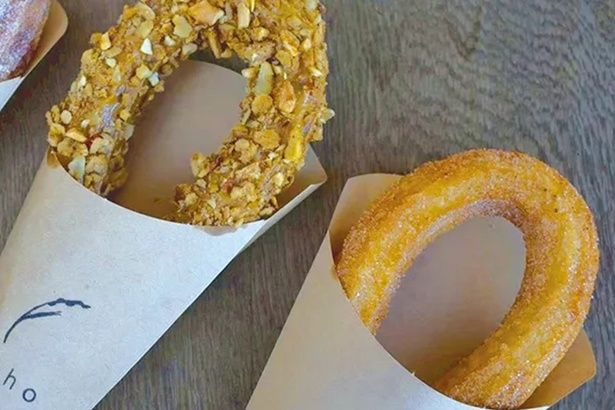 「穂々」の米粉を使ったチュロス