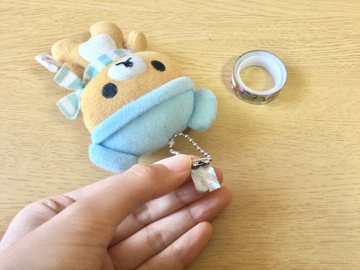 キーホルダーとマスキングテープ