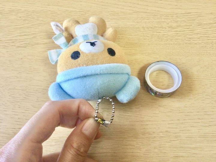 キーホルダーとマスキングテープ