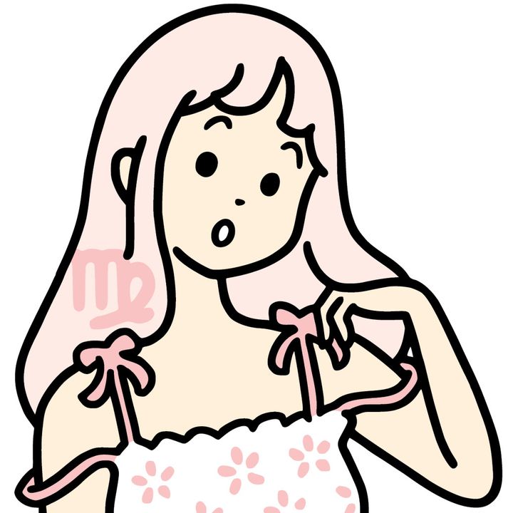 乙女座モチーフの女の子イラスト