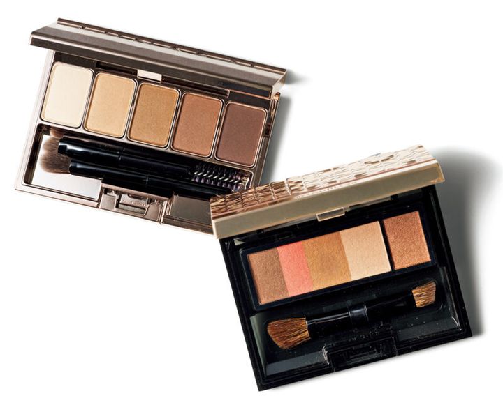 （右）粉末をオイルコートすることで粉っぽさのない仕上がりに。マキアージュ アイブロースタイリング3D 60 ¥1,980（編集部調べ）／資生堂 （左）透明感があり、自然な眉が描ける。ルナソル スタイリングアイゾーンコンパクトN 01 ¥6,050／カネボウ化粧品