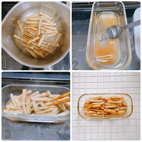 新ごぼうの甘酢漬けの作り方