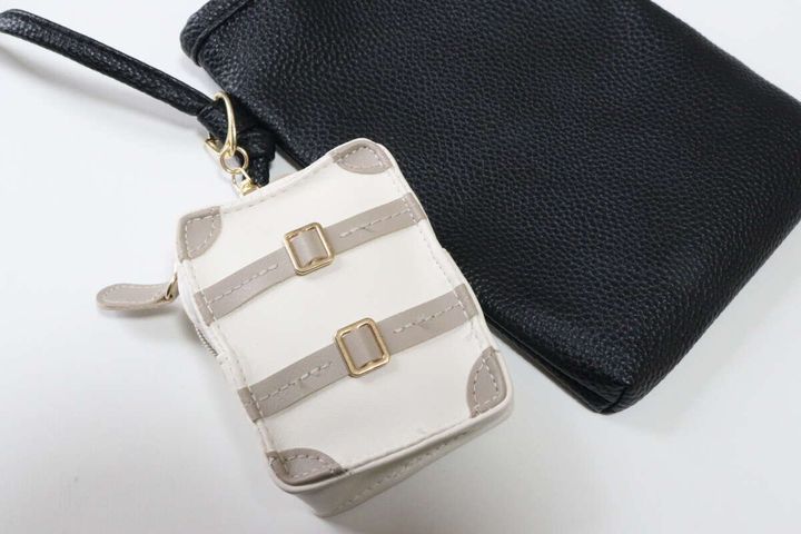 THREEPPY スリーピー チャーム付エコバッグ、キャリーケース風、PK（リカちゃん） 持ち運び