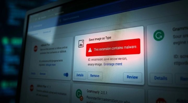 放置された不正拡張機能による通信乗っ取り