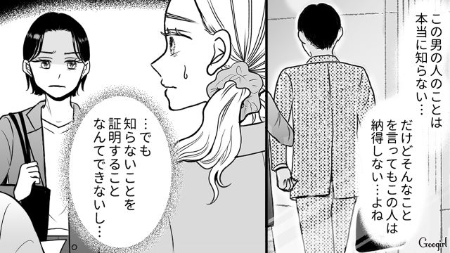 【スカッと漫画】「私の夫と浮気してますよね？」親戚の身代わりにされ、不倫騒動に巻き込まれた話【第4話】