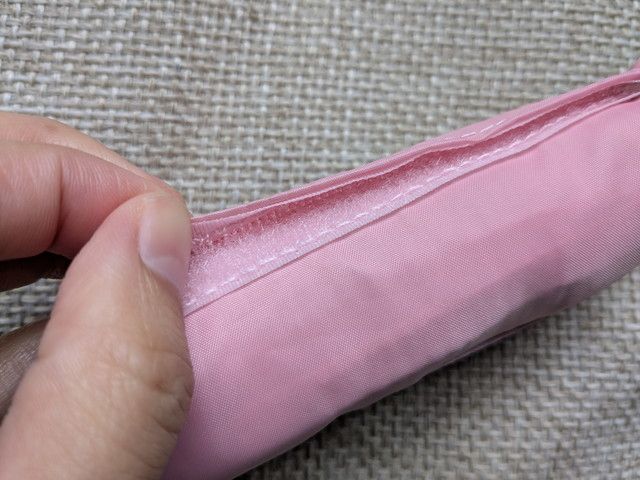 mozショッピングバッグ SAKURA ベルクロで折りたたんだ収納状態