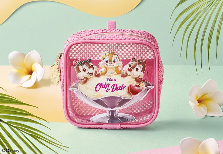 チップ＆デール／クリアメッシュポーチ