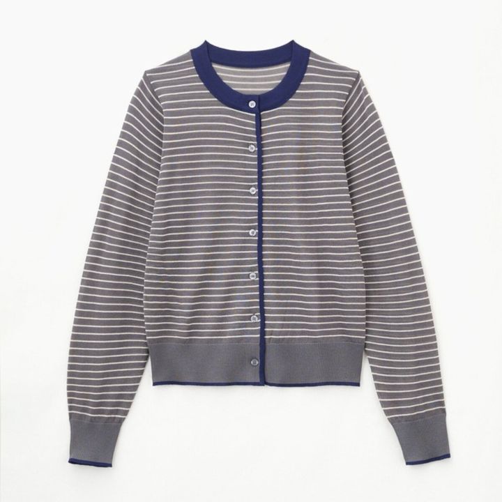 しまむらのシアーニットカーディガン（田中里奈）