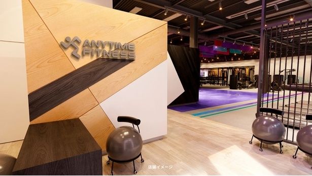 24時間年中無休の「ANYTIME FITNESS」 画像提供：株式会社Fast Fitness Japan
