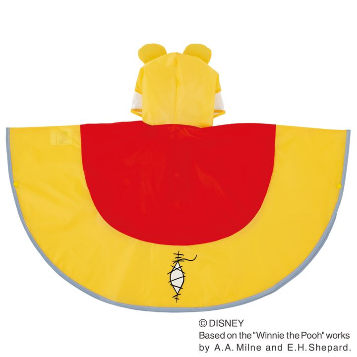 RAPO2N レインポンチョ くまのプーさん 後ろ