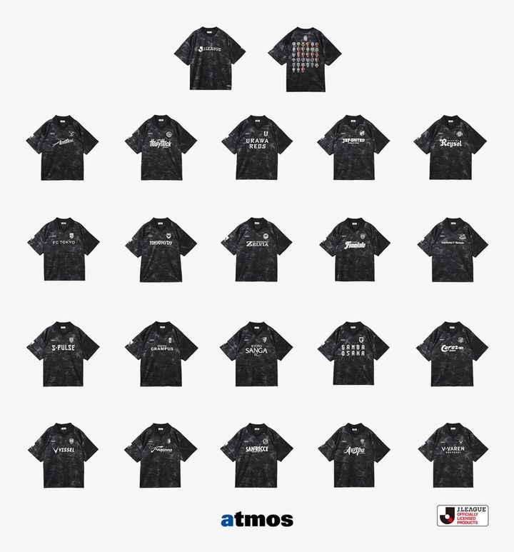 画像2: atmos×Jリーグの初コラボアパレルが実現！なぜか「Jリーグキング」のソフビフィギュアも登場…後ろ姿もかわいい