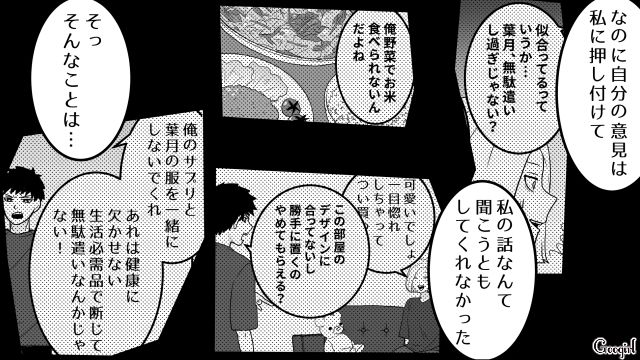 【恋愛漫画】「我慢できない！！」彼が好きで同棲したのに価値観が合わなくて結婚をやめた話【第9話】