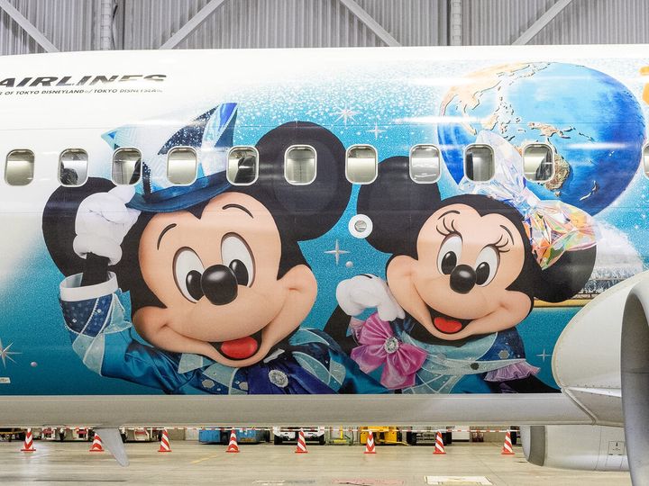 日本航空「JAL Jubilee Express」撮影 ミッキー＆ミニー