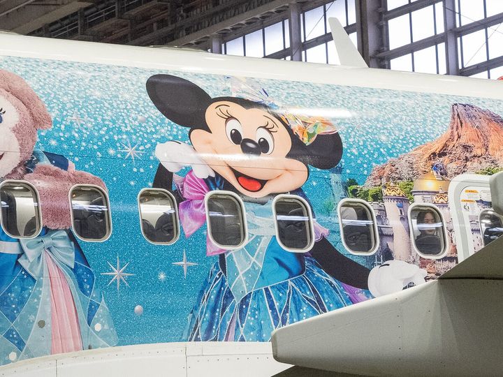 日本航空「JAL Jubilee Express」撮影 ミニーマウス