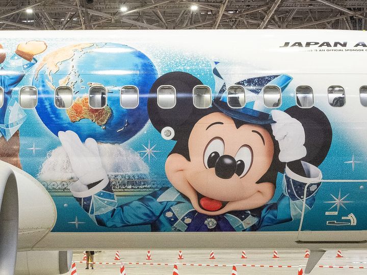 日本航空「JAL Jubilee Express」撮影 「ミッキーマウス」