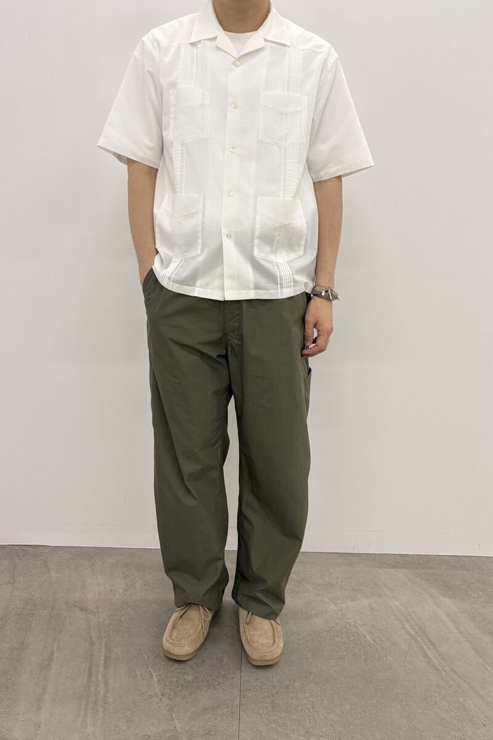 ジーユー×エンジニアドガーメンツ キューバシャツ 試着