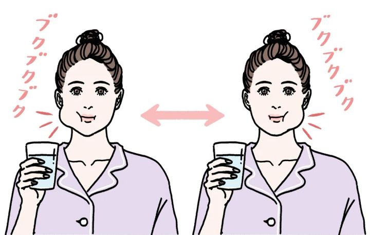 むせにくくなるトレーニング ほっぺた筋トレ