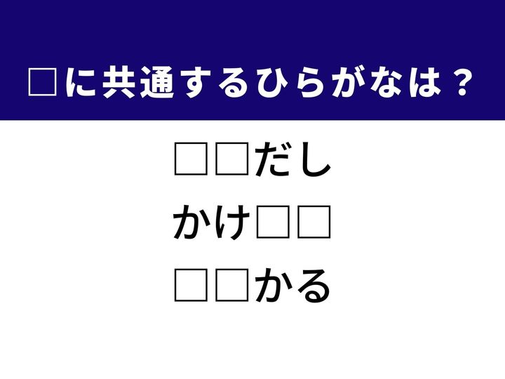 3つの言葉の空欄を埋めて正しい日本語を完成させるクイズです。記事の構成に欠かせない要素や、期限直前の動作、滑稽な様子を表す言葉をヒントに、隠れた2文字を導き出しましょう。