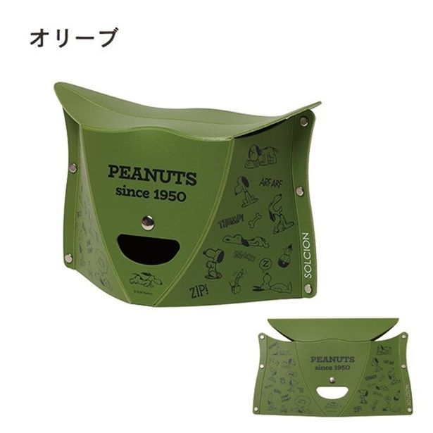 「PATATTO 折りたたみイス／1950s SNOOPY(オリーブ)」(2750円)