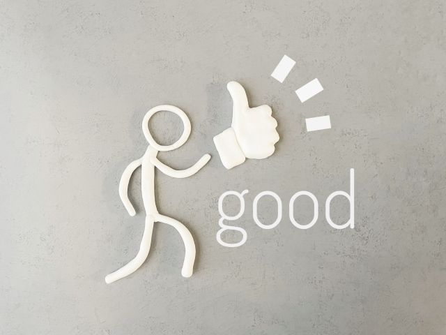 GOOD！と褒めているイメージ