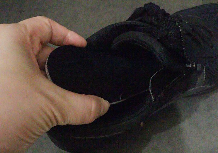 防災用インソール 靴にセット