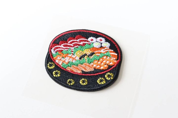 ダイソーのワッペン リアルタッチ、お寿司＆すき焼き