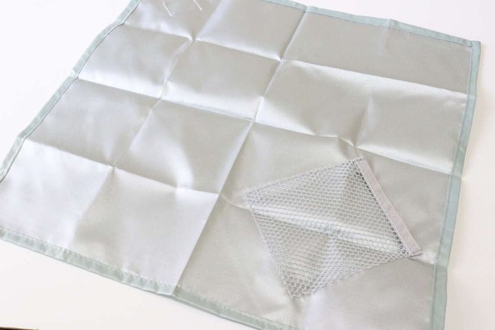 保温冷ランチクロス スモーキーカラー 素材