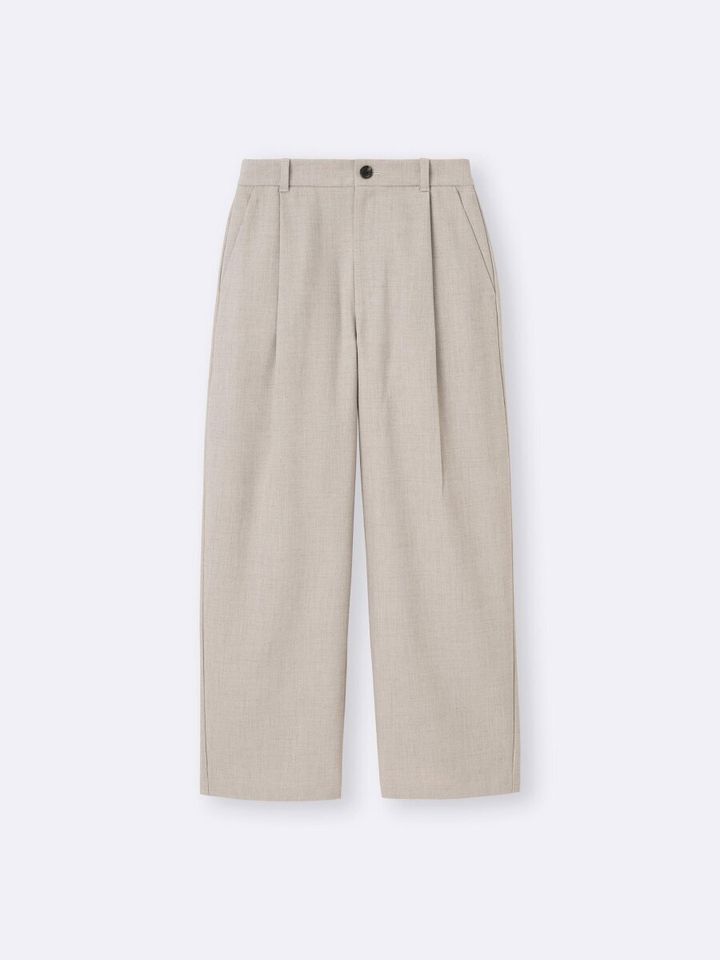 GUのワイドテーパードアンクルパンツ