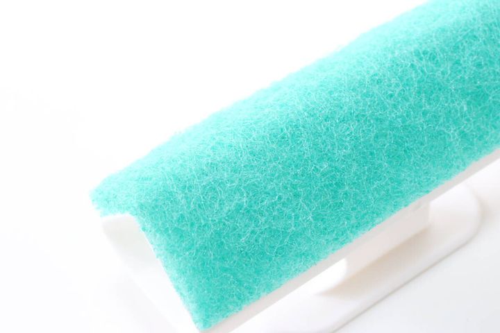 角の極み 浴室ブラシ ガラスビーズ入 素材感