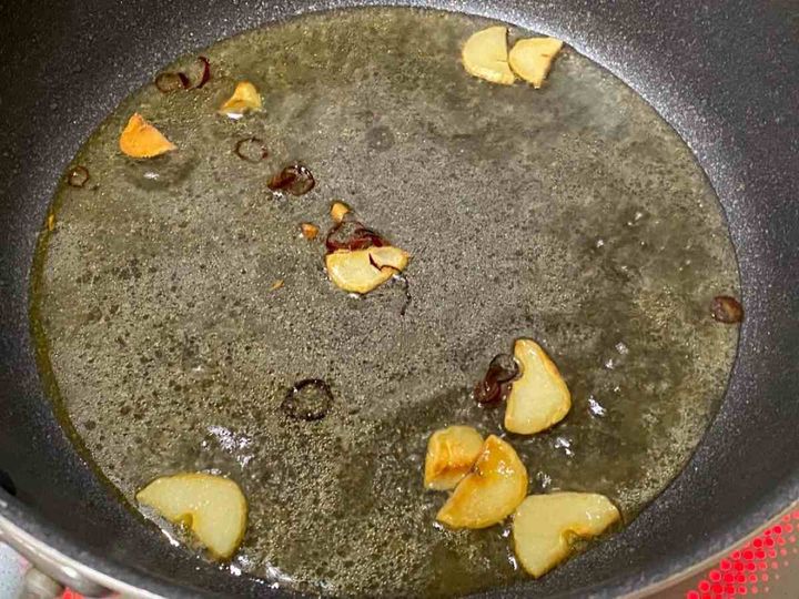 春キャベツと桜エビのペペロンチーノ