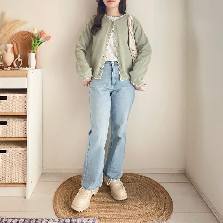 画像: 柔らかな春色を楽しむカジュアルコーデ