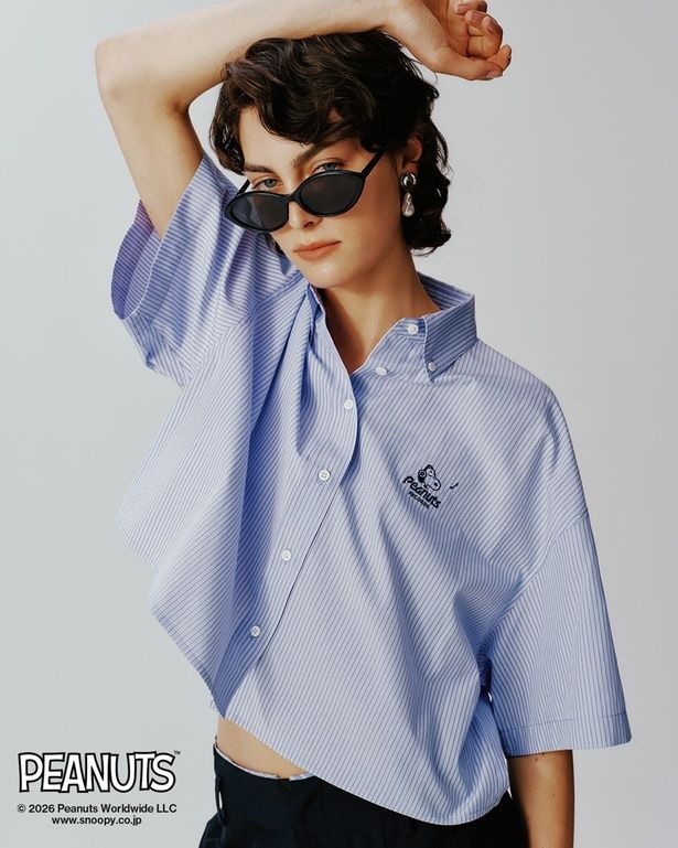 「ボタンダウン短丈シャツ」(9900円)