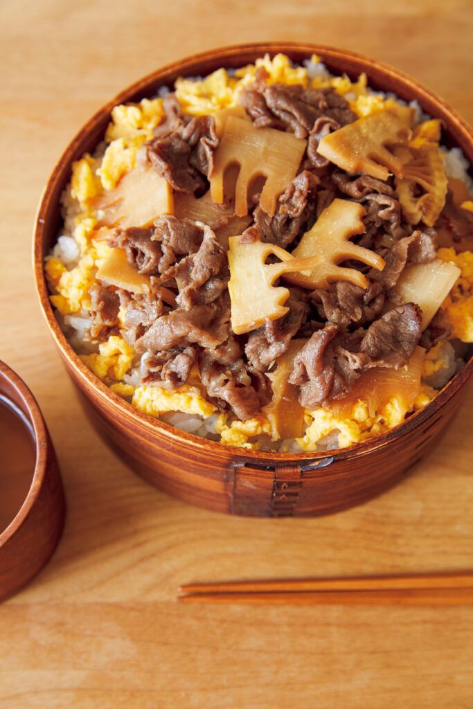 牛肉と卵のちらしずし弁当