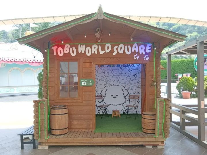 東武ワールドスクウェアに設置されたフォトスポットのイメージ