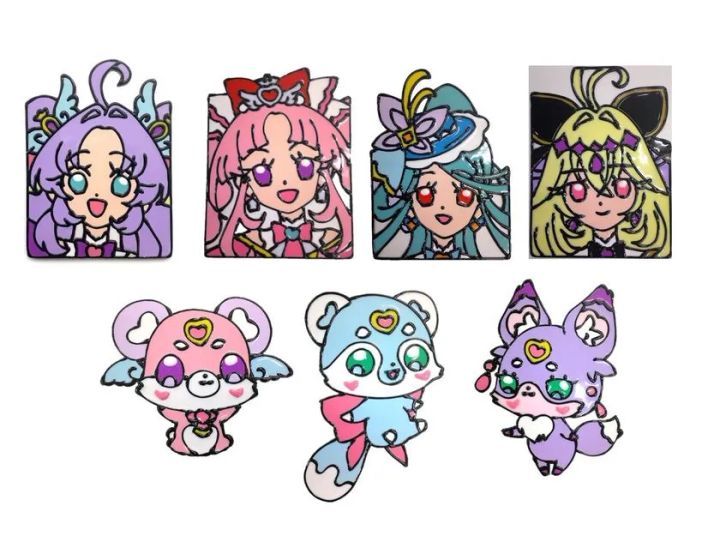 好きな色を塗って楽しめるプリキュアのペタペタ焼き