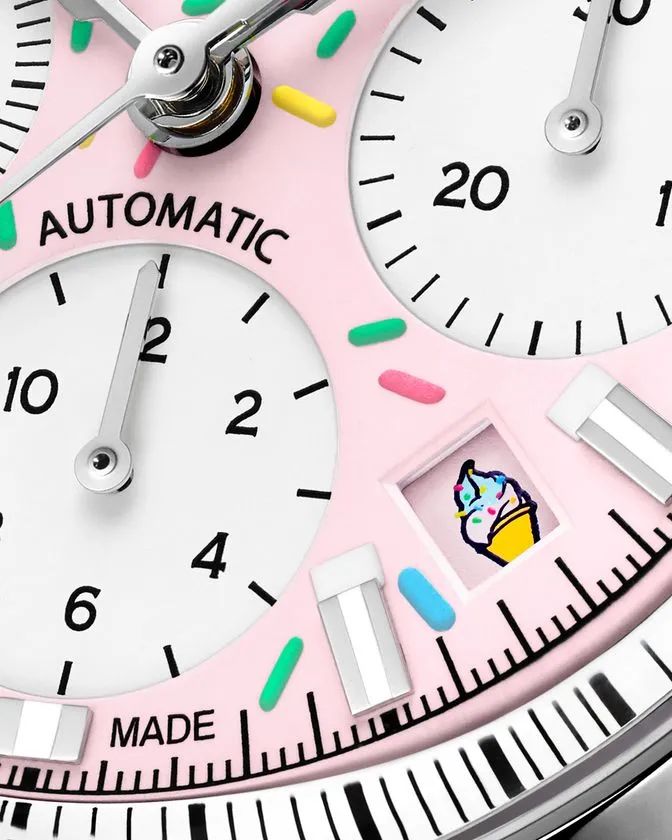 ケースやムーブメントの仕様がわかるFREEDOM CHRONO ENJOY LIFE“SPRINKLES”